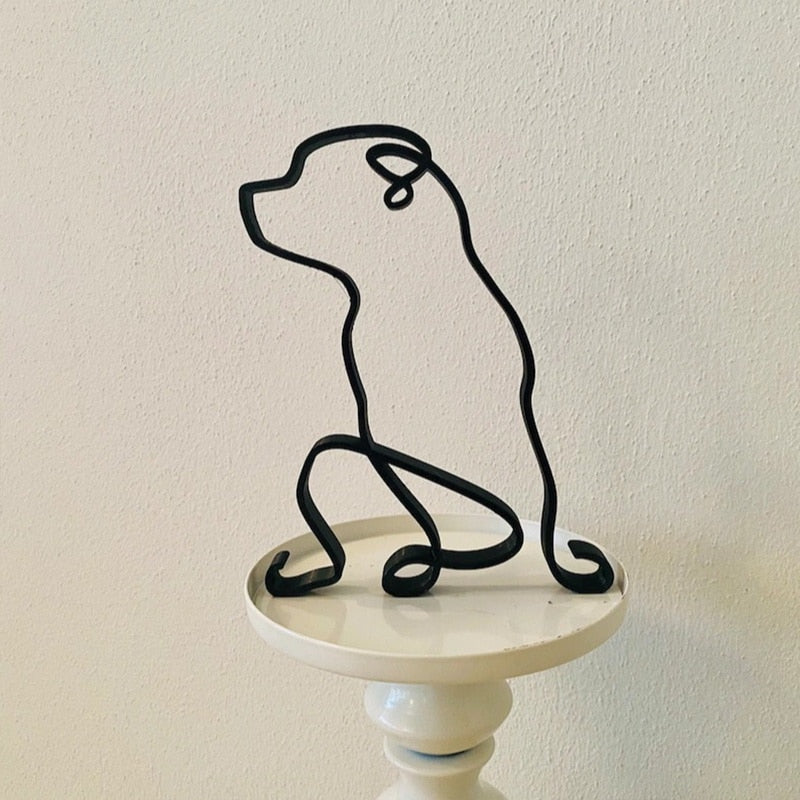 Avelena | Minimalistische Hundekunstskulptur