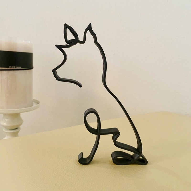 Avelena | Minimalistische Hundekunstskulptur