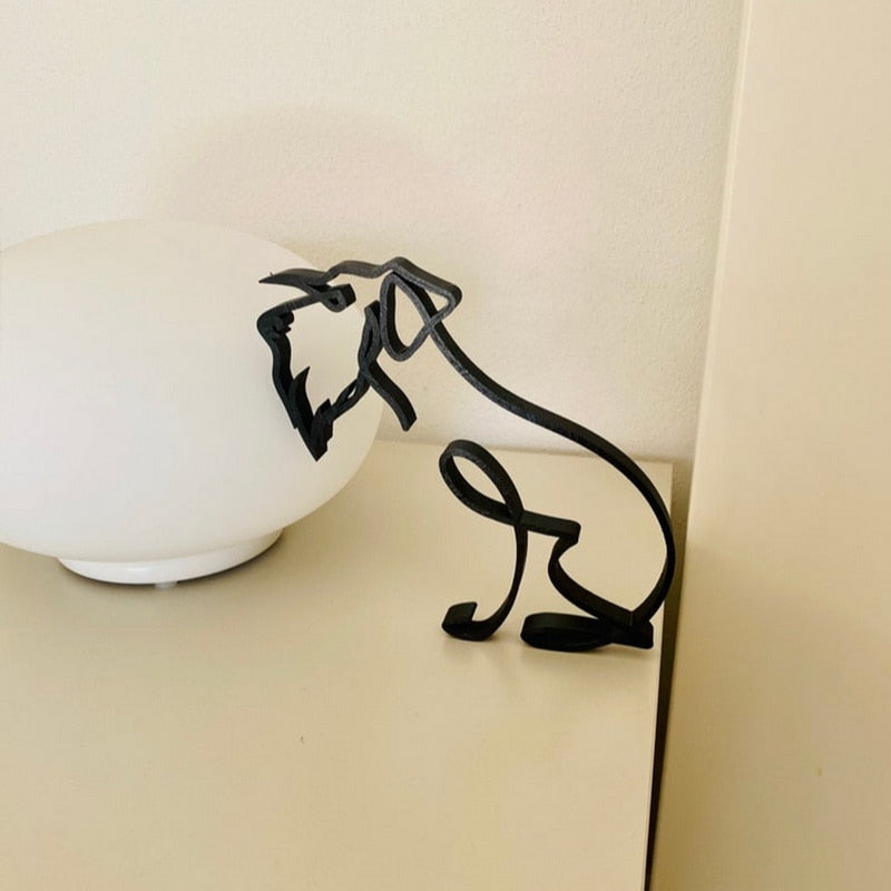 Avelena | Minimalistische Hundekunstskulptur