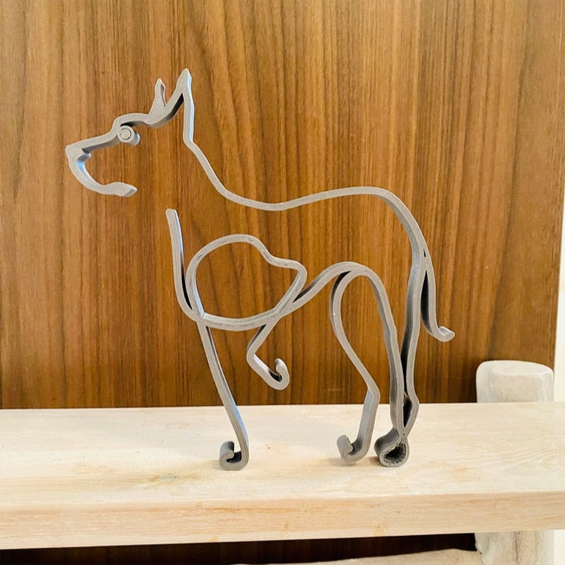 Avelena | Minimalistische Hundekunstskulptur