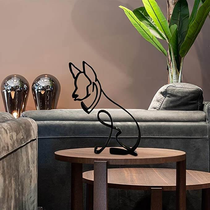 Avelena | Minimalistische Hundekunstskulptur