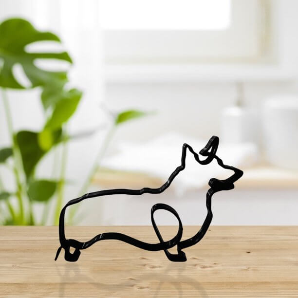 Avelena | Minimalistische Hundekunstskulptur