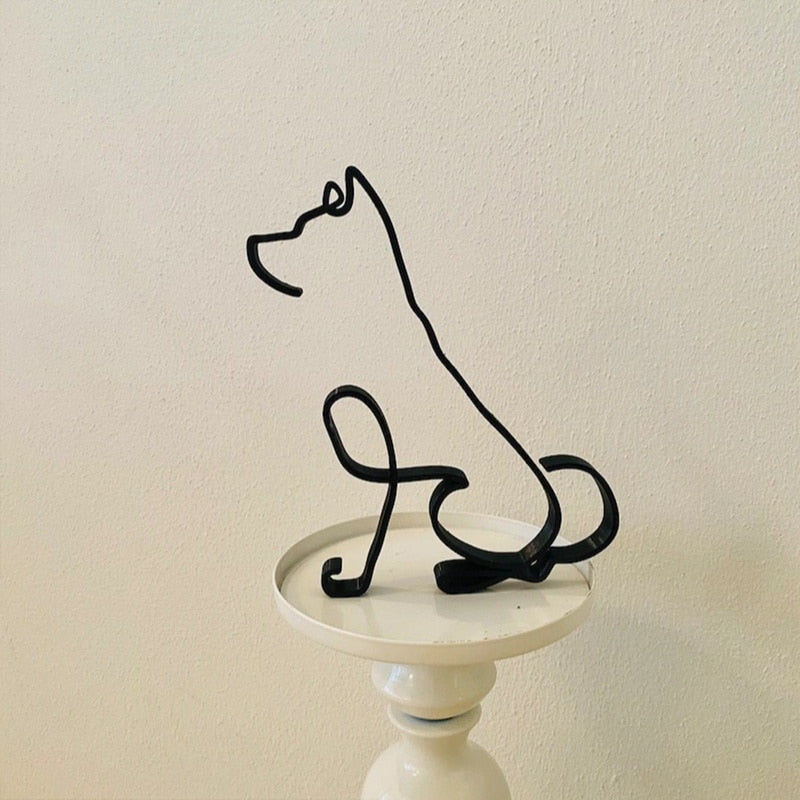 Avelena | Minimalistische Hundekunstskulptur