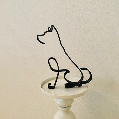Avelena | Minimalistische Hundekunstskulptur