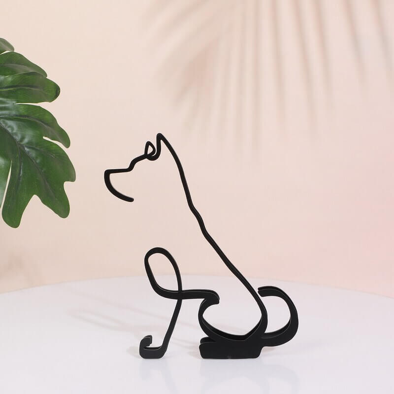 Avelena | Minimalistische Hundekunstskulptur