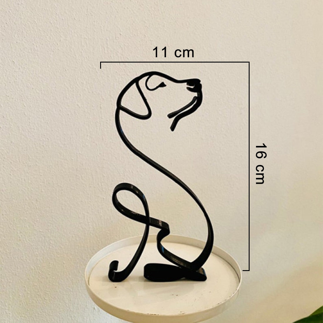 Avelena | Minimalistische Hundekunstskulptur