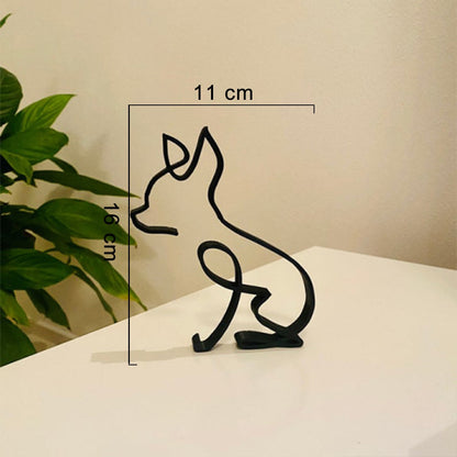 Avelena | Minimalistische Hundekunstskulptur