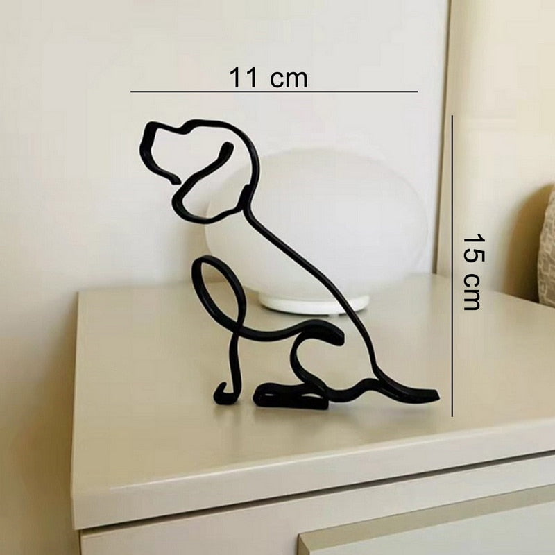 Avelena | Minimalistische Hundekunstskulptur