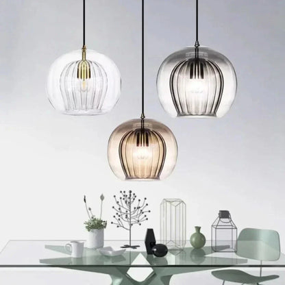 Avelena | TimberGlow - Moderne Glas Pendelleuchte