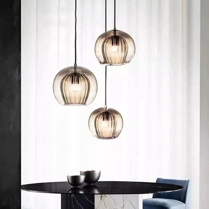 Avelena | TimberGlow - Moderne Glas Pendelleuchte