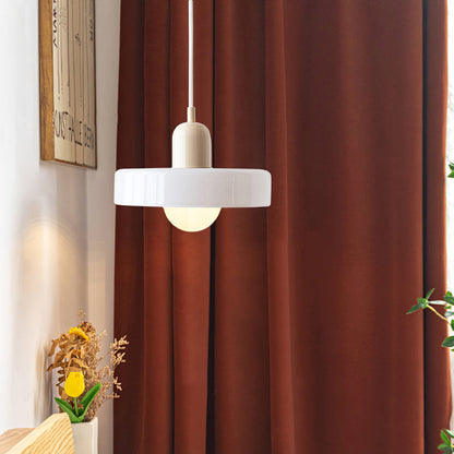 Avelena |  Pendelleuchte aus farbigem Glas | Elegante Hängeleuchte im Bauhaus-Stil | Designlampe für Wohnzimmer & Esszimmer