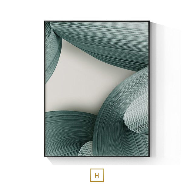 Avelena | Modern Ästhetik Abstrakte Goldene Perlen Mond Wandkunst Fine Art Leinwanddruck Schwebende Anhänger Bilder für Luxuriöses Wohnzimmer und Schlafzimmer Kunstdekoration