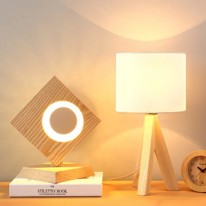 Avelena | EcoLight – Tischlampe aus Holz mit modernem Design