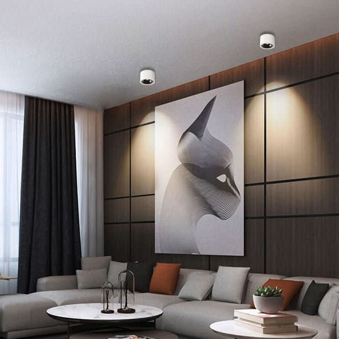 Avelena | Minimalistische Deckenleuchte mit verstellbarem Lichtspot