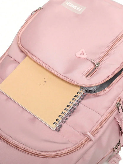Avelena | Wasserdichter Pinker Mädchen-Rucksack mit Laptopfach – Stilvolle & Praktische Schultasche