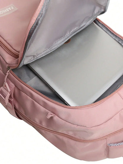 Avelena | Wasserdichter Pinker Mädchen-Rucksack mit Laptopfach – Stilvolle & Praktische Schultasche