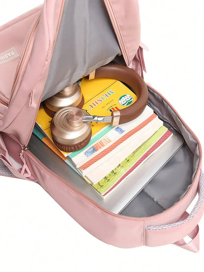 Avelena | Wasserdichter Pinker Mädchen-Rucksack mit Laptopfach – Stilvolle & Praktische Schultasche