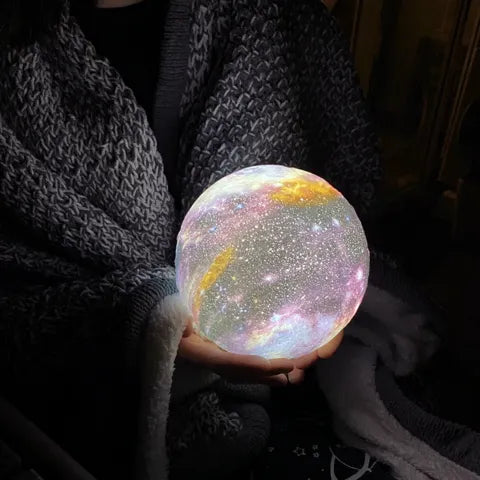 Avelena | Moonbright Lampe Traumhafte Sterne Nachtlicht mit Wiederaufladbarem Touch-Control