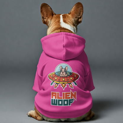 Avelena | Alien Woof Personalisierte Französische Bulldoggen Hoodies Mit Lustigen Zitaten – Stylisch, Gemütlich Und Hochwertige 100% Baumwolle