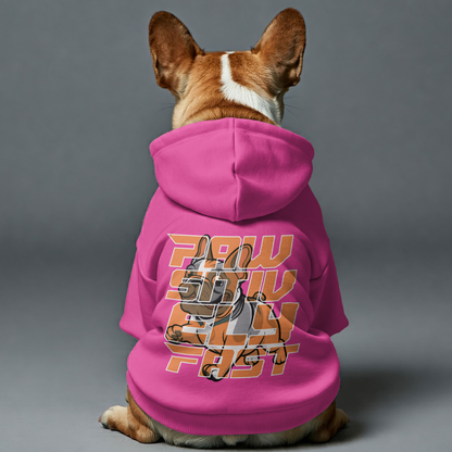 Avelena | Pawsitively Fast Personalisierte Französisch Bulldoggen Hoodies Mit Lustigen Zitaten – Stilvoll, Gemütlich Und Premium 100% Baumwolle