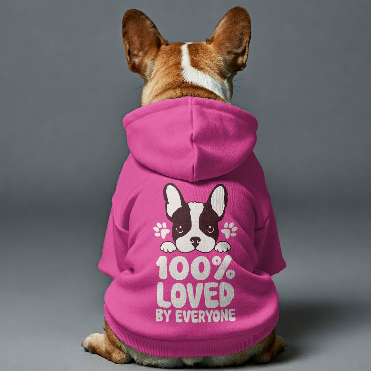 Avelena | Von Allen Geliebt - Personalisierte Französische Bulldoggen-Hoodies Mit Lustigen Zitaten – Stilvoll, Gemütlich Und Aus Premium 100% Baumwolle