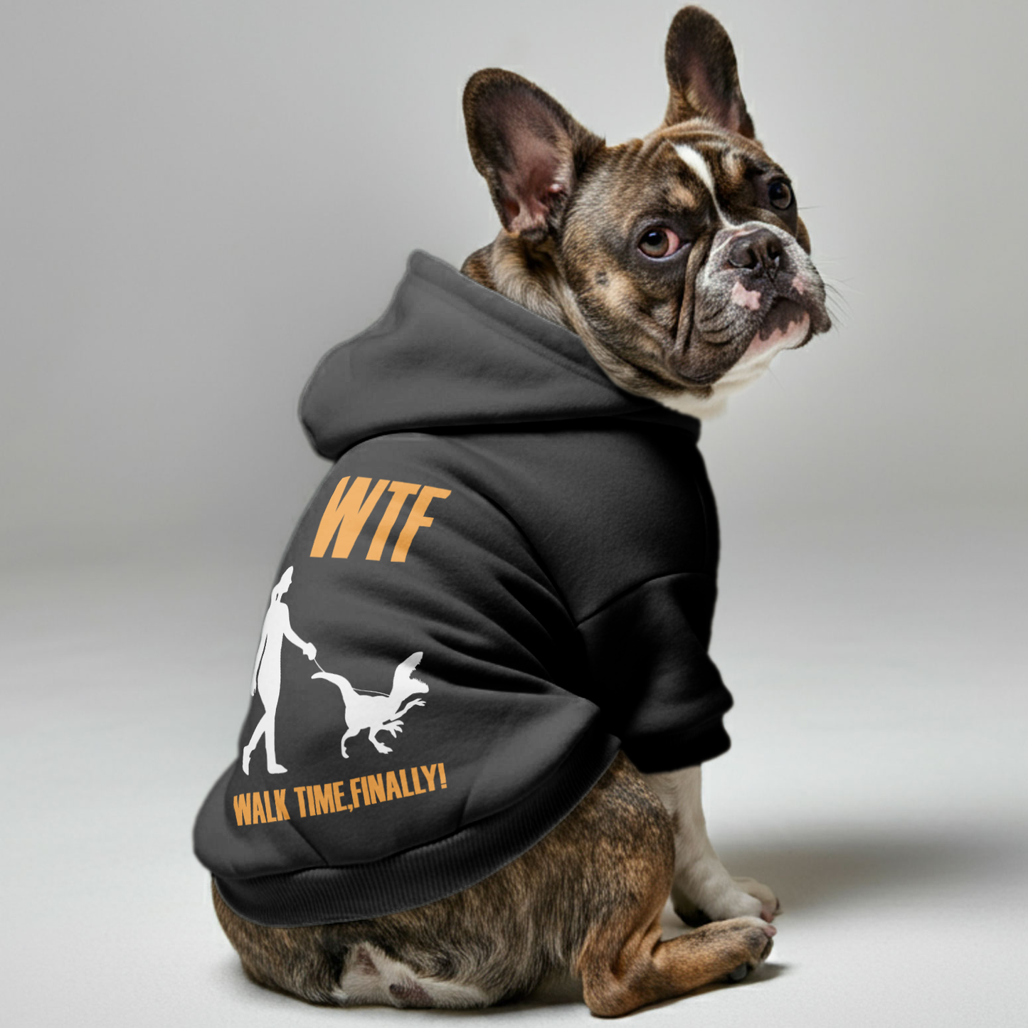 Avelena | Walk Time - Personalisierte Französische Bulldoggen Hoodies Mit Lustigen Zitaten – Stilvoll, Gemütlich Und Premium 100% Baumwolle