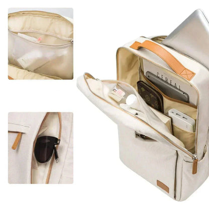 Avelena | TechPort Laptop-Rucksack mit USB-Ladeanschluss – Wasserabweisendes Design für 15,6-Zoll-Laptops