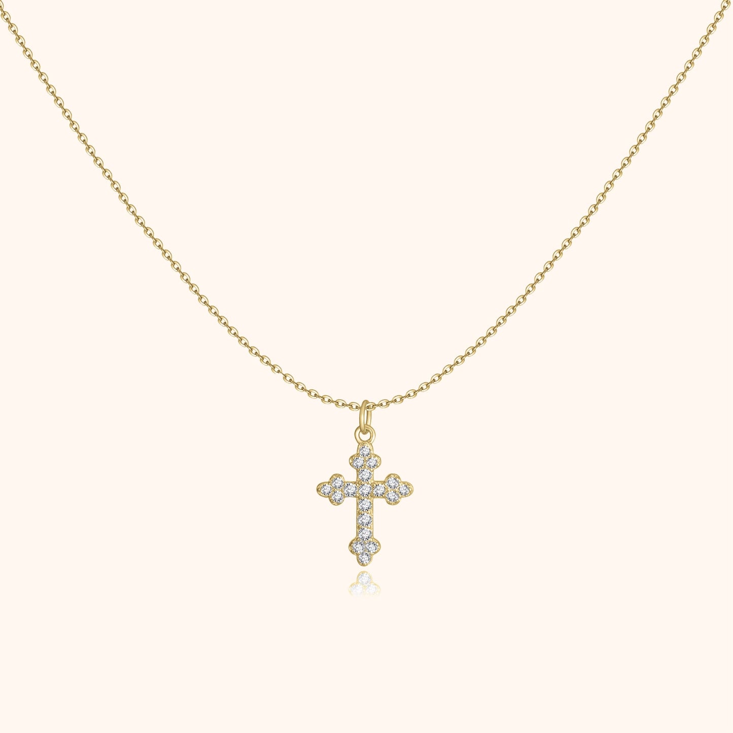 Avelena | Stylische Halskette mit Kreuz Clémence