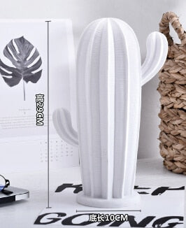 Avelena | Neuer Nordischer Stil Goldene oder Weiße Kaktusornament Hausdekoration Harz Hübsche Kaktusfigur Handgefertigte Simulationspflanze für Zuhause & Laden