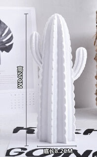 Avelena | Neuer Nordischer Stil Goldene oder Weiße Kaktusornament Hausdekoration Harz Hübsche Kaktusfigur Handgefertigte Simulationspflanze für Zuhause & Laden