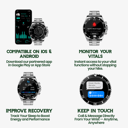 Avelena | Taktische Smartwatch mit Gesundheits- & GPS-Tracking
