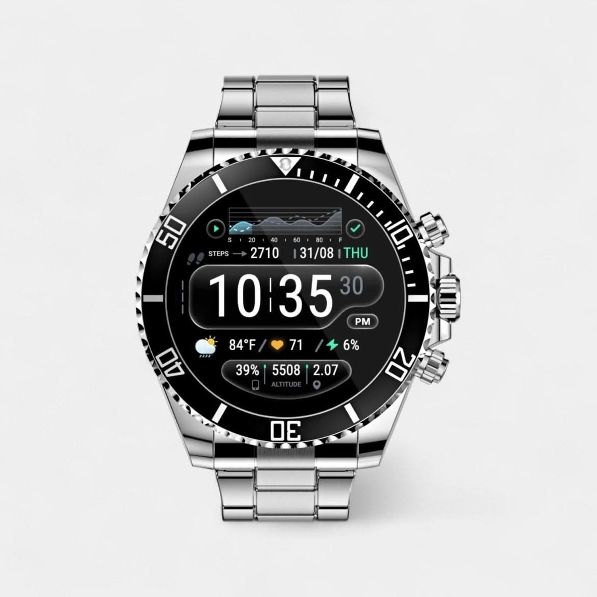 Avelena | Taktische Smartwatch mit Gesundheits- & GPS-Tracking