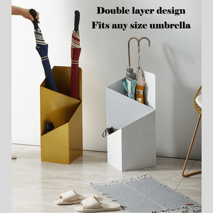 Avelena | DripFrame Regenschirmständer mit Tropfschale – Skandinavischer minimalistischer Metall-Regenschirmhalter