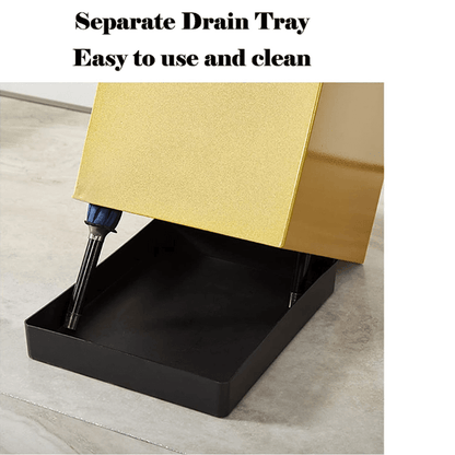 Avelena | DripFrame Regenschirmständer mit Tropfschale – Skandinavischer minimalistischer Metall-Regenschirmhalter