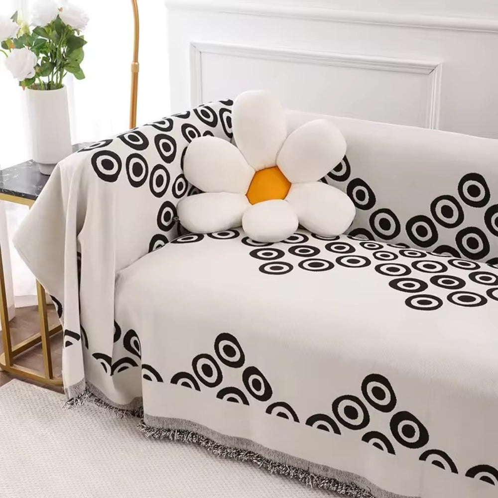 Avelena | Circa Bloom Muster Chenille Sofaüberwurf