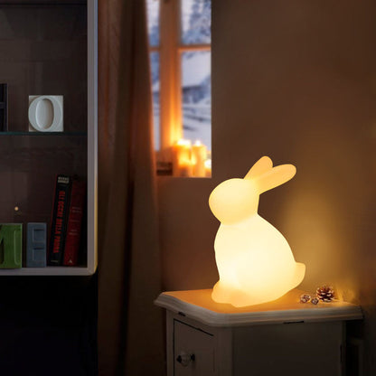 Avelena | Zeitgenössische kreative Rabbit PE LED Tischlampe für das Schlafzimmer