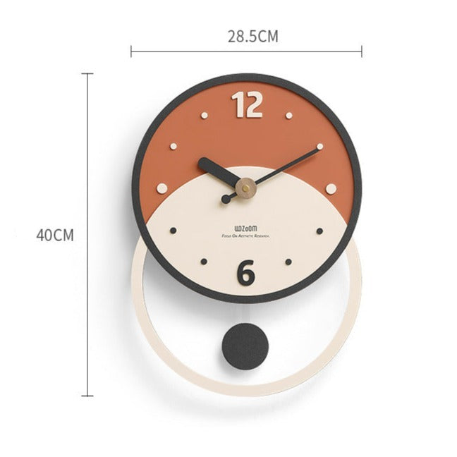 Avelena | Nordic Minimalist Wanddekoration Uhr für das Wohnzimmer