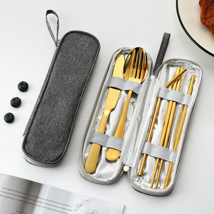 Avelena | Edles Reise Besteckset - Reisen, Campen, Picknick