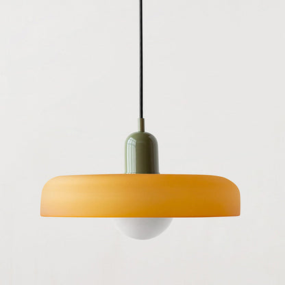Avelena |  Pendelleuchte aus farbigem Glas | Elegante Hängeleuchte im Bauhaus-Stil | Designlampe für Wohnzimmer & Esszimmer