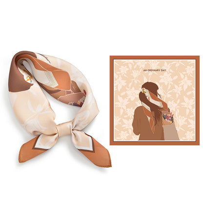 Avelena | Premium Sky Mirror Painting Quadrat Schal