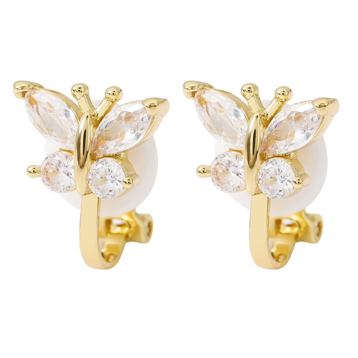 Avelena | Kristall Schmetterling Ohrringe Auryn