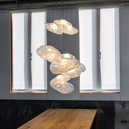 Avelena | CloudNova Glas Pendelleuchte | Modernes Design | Einzigartiger Wolken-Look | Stimmungsvolle Beleuchtung