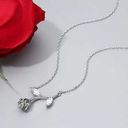 Avelena | Einzigartige Rosenohrringe/Halskette