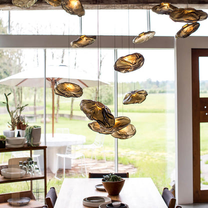 Avelena | CloudNova Glas Pendelleuchte | Modernes Design | Einzigartiger Wolken-Look | Stimmungsvolle Beleuchtung