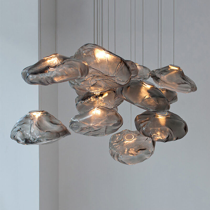 Avelena | CloudNova Glas Pendelleuchte | Modernes Design | Einzigartiger Wolken-Look | Stimmungsvolle Beleuchtung