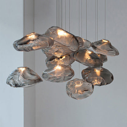 Avelena | CloudNova Glas Pendelleuchte | Modernes Design | Einzigartiger Wolken-Look | Stimmungsvolle Beleuchtung