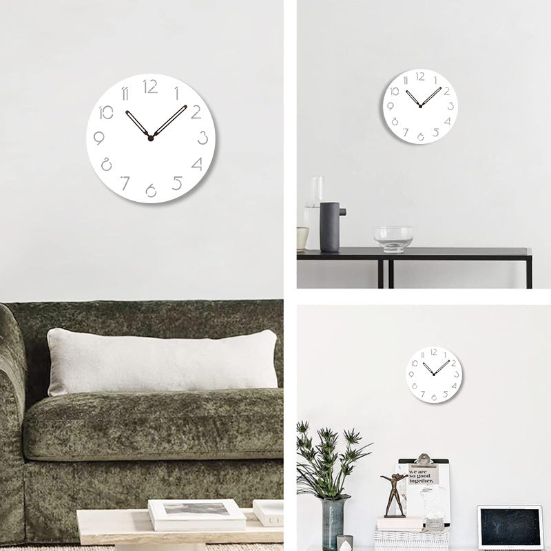 Avelena | Atmosphärische LED-Licht stille Wanddekor Uhr