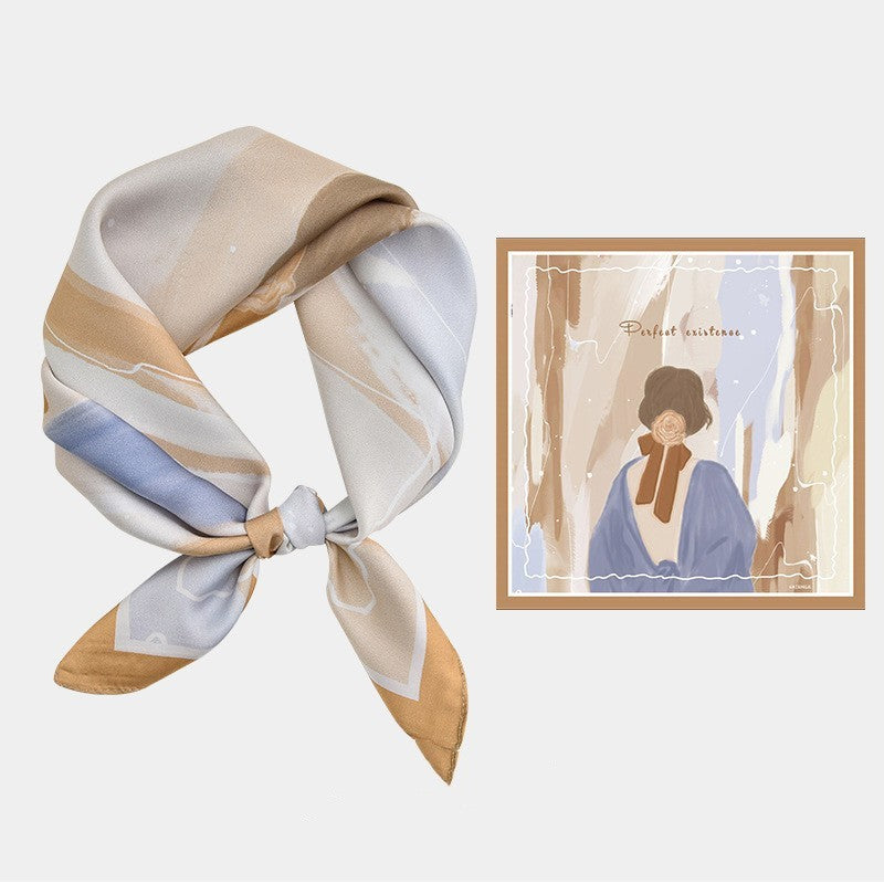 Avelena | Premium Sky Mirror Painting Quadrat Schal