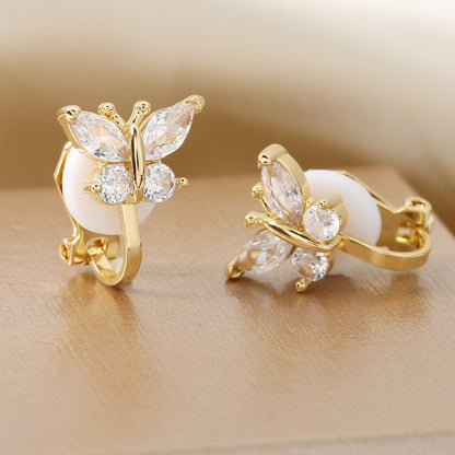 Avelena | Kristall Schmetterling Ohrringe Auryn