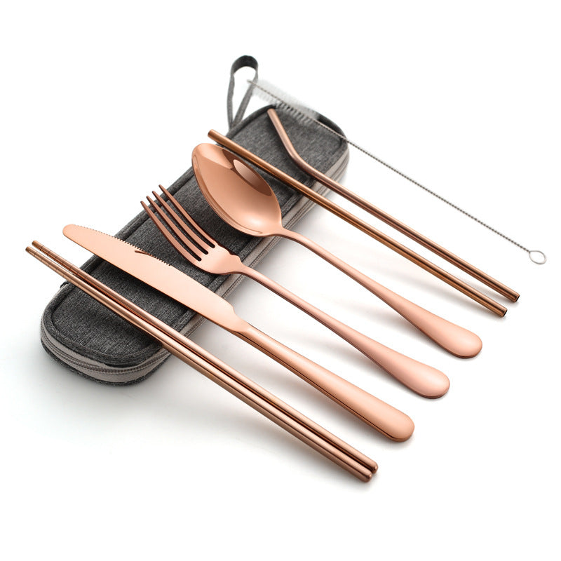 Avelena | Edles Reise Besteckset - Reisen, Campen, Picknick